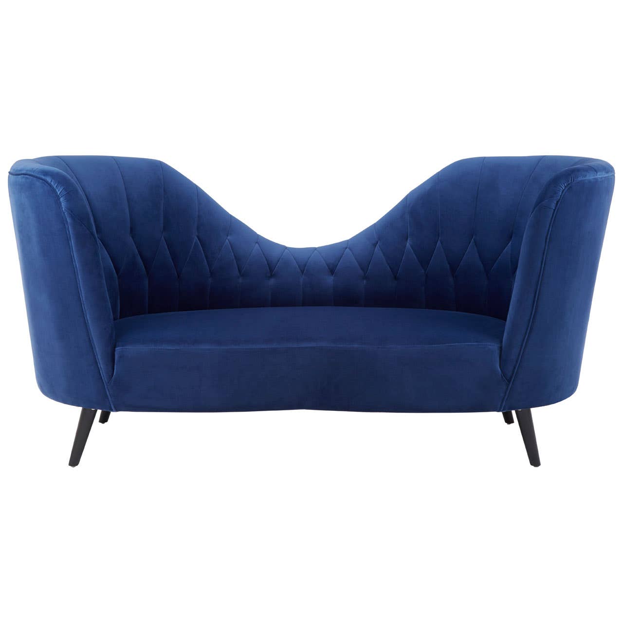 Seraphina Elegant Blueberry Blue Chaise Lounge Occasional Statement Chair
